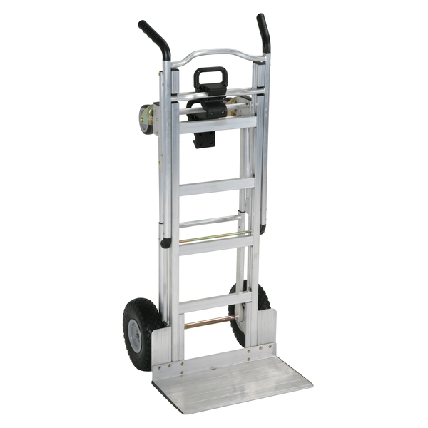 Cosco Handtruck, Hybrid, 3-1, Commercial, Aluminum, 800-1000 Lbs Capacity 12312ABL1E